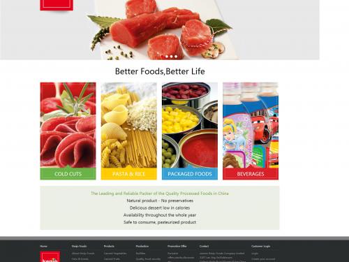 外贸食品网站设计